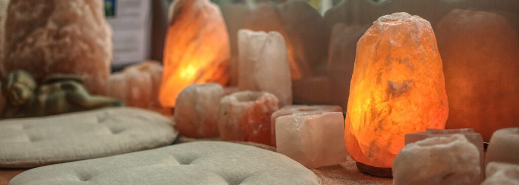 light up your mood with a Himalayan salt lamp